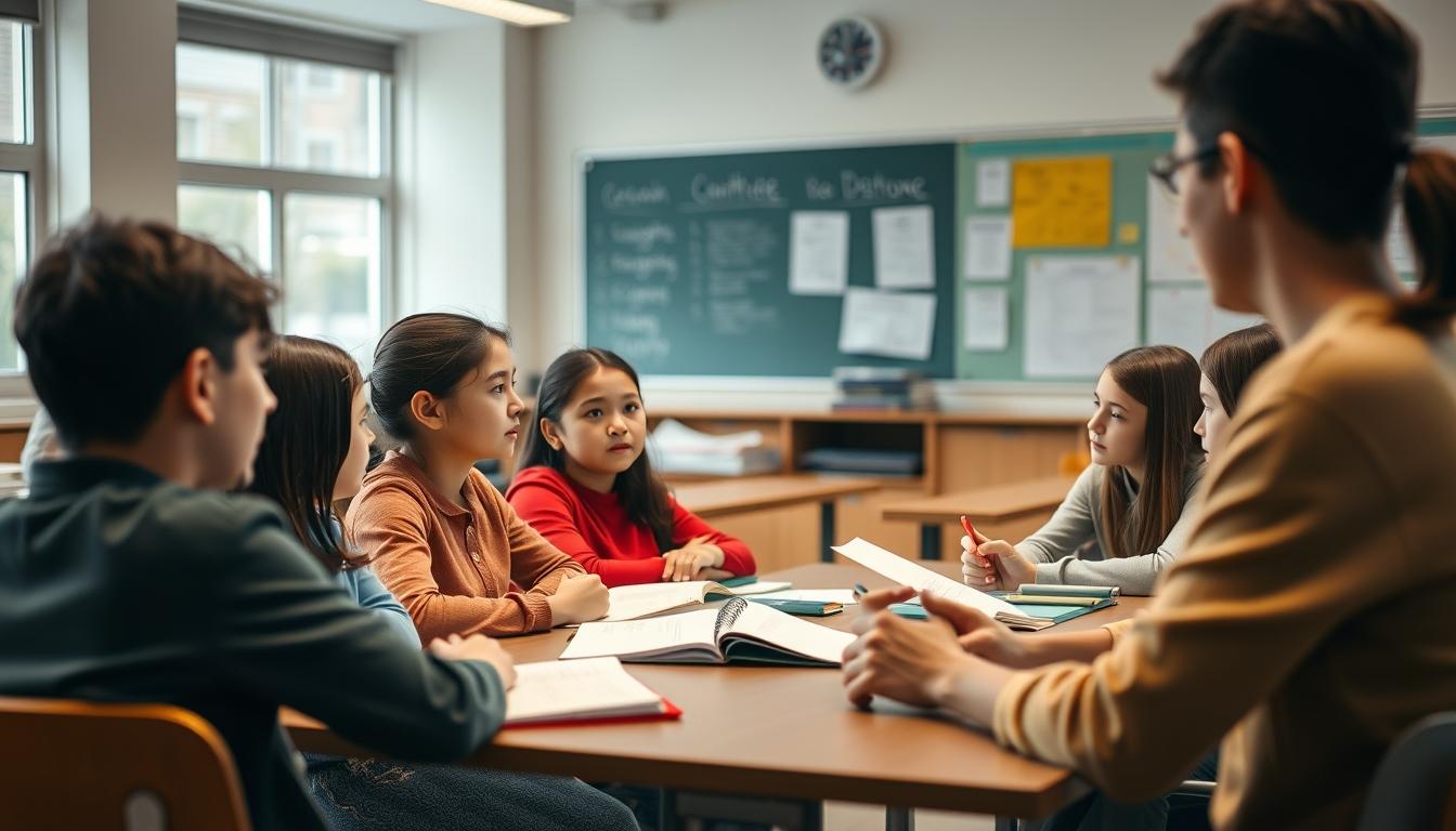 Student preparing for exams with study materials
